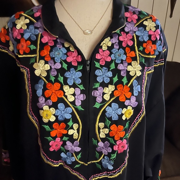 Ramona Rull” Kaftan Lounge Dress~Size Medium - Picture 6 of 15